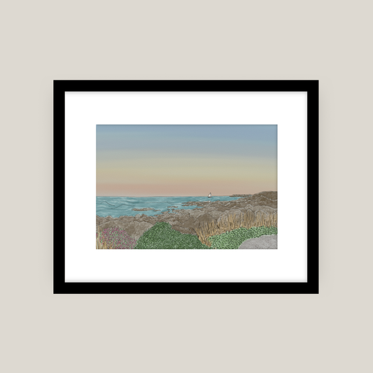 Marginal Way (Ogunquit, ME) Framed Print